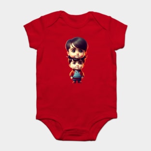 Adorable Daniel Radcliffe twin Baby Cartoon Baby Bodysuit